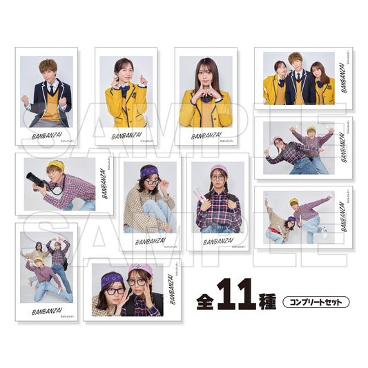 ばんばんざい ランダムチェキ風カード(全11種コンプリートセット)