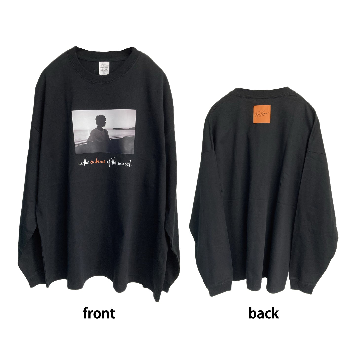 神尾楓珠 オーバーサイズデザインロンT