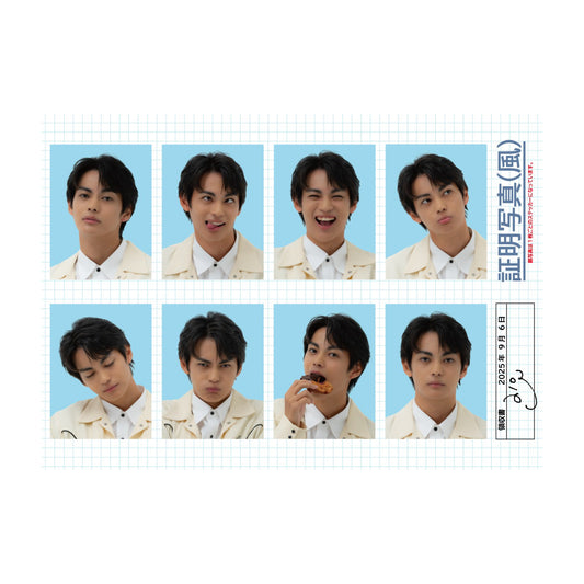 神尾楓珠 証明写真（風）ステッカー