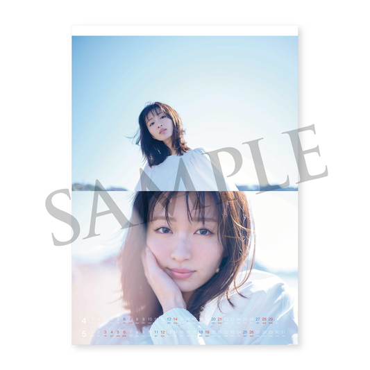 岡崎紗絵2024年4月はじまり壁掛けカレンダー(2024年4月~2025年3月)