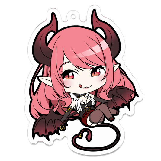 夢魔ぺろりアクリルキーホルダー - 70x70mm